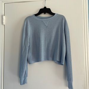 Wild Fable Light Blue Cropped Sweater